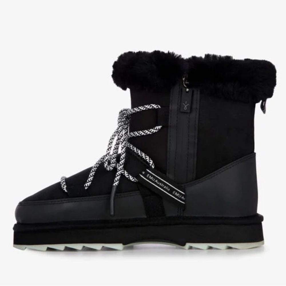 Emu Blurred Sheepskin Lined Snow Boots - Picture 2 of 6